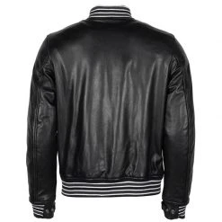 Giacca Pelle Helstons College Rag Nero - Giacche in Pelle di Alta Qualità -Negozio di moto Helstons 2021057 retro