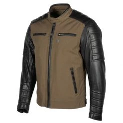 Giacca Tessuto Helstons Cruiser Kaki Marrone - Abbigliamento Uomo