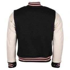 Giacca in Pelle Helstons University per Donna - Nero e Beige 5 Giacca in Pelle Helstons University per Donna - Nero e Beige -Negozio di moto Helstons 2021077 retro