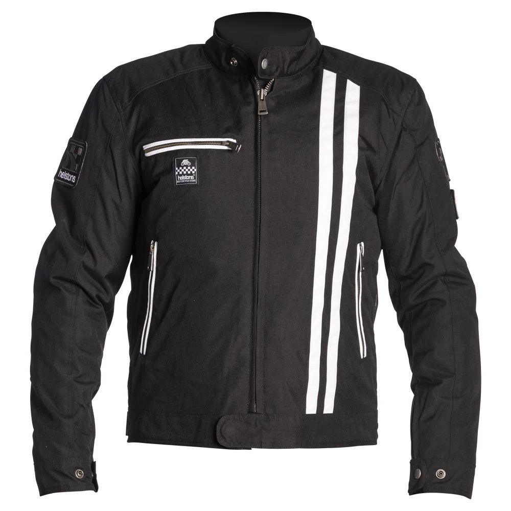 Giacca in Tessuto Helstons Cobra Nero Bianco - Abbigliamento Uomo 1 Giacca in Tessuto Helstons Cobra Nero Bianco - Abbigliamento Uomo