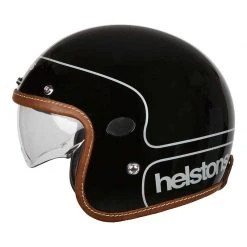 Custom Casco Helstons Corporate Carbon Nero - Caschi Jet Personalizzati