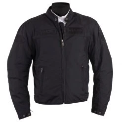 Giacca Moto Helstons Daytona Nero in Tessuto - Abbigliamento per Motociclisti