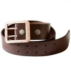 Cintura Helstons Double D Marrone - Accessorio Casual di Alta Qualità