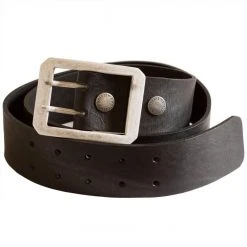 Cintura Helstons Double D Nero - Accessorio Casual di Alta Qualità