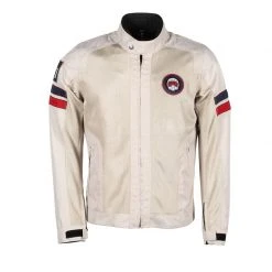 Giacca Tessuto Traforate Helstons Elron Mesh Argento - Abbigliamento da Motociclista