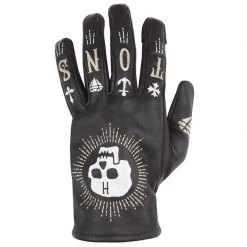 Guanti Estivi Helstons Kustom Skull Nero - Comodi e Stilosi