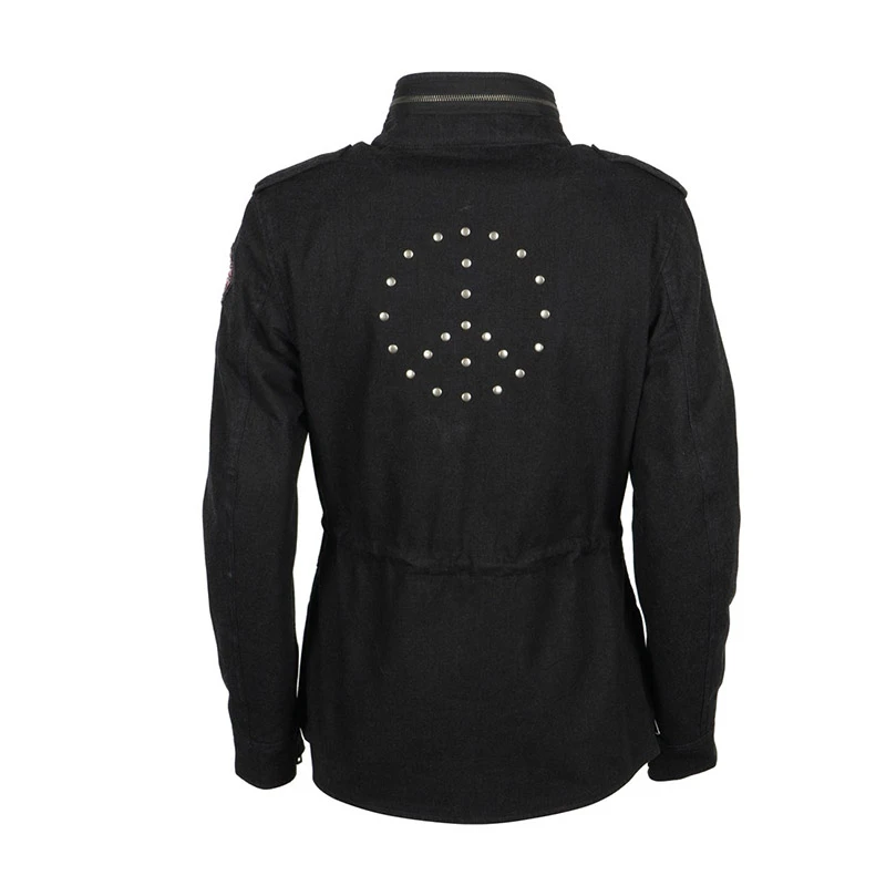 Tessuto Giacca Donna Helstons Tara Nero 2 Tessuto Giacca Donna Helstons Tara Nero - immagine 2